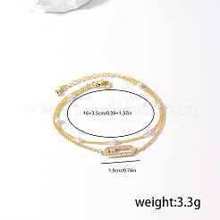 Латунные многорядные браслеты с цепочкой панциря AC9021-1