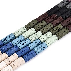 Бусы из натуральной лавы G-N257-15A-01