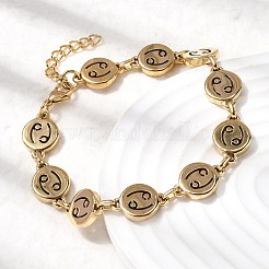 12 Sternbilder 304 Edelstahl-Gliederkettenarmbänder&nbsp;BJEW-I239-01G-05