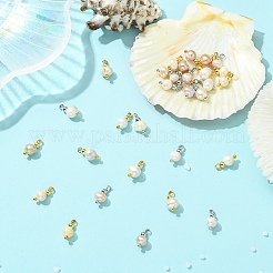Pendenti di perle d'acqua dolce coltivate naturali 30 pz 2 colori&nbsp;PALLOY-YW00232