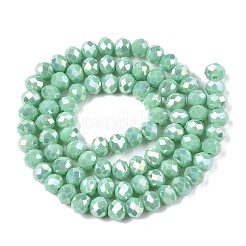 Стеклянные бусины с гальваническим покрытием &nbsp;EGLA-A044-P6mm-B14