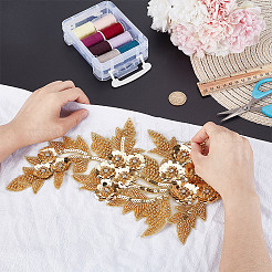 Вышивка цветка пайетками для украшения одежды&nbsp;DIY-WH0899-104