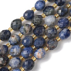 Природный содалит бисер нитей G-F809-A19-01A