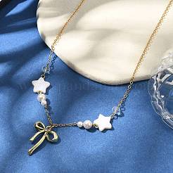 Halsketten mit Anhänger aus Legierungskristall und Strass&nbsp;X1-NJEW-TA00168