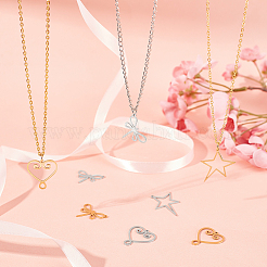 12 шт. 6 подвески из нержавеющей стали 201 с лазерной резкой&nbsp;STAS-DC0006-37