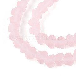 Матовые прозрачные стеклянные бусины&nbsp;X1-GLAA-N016-4mm-10