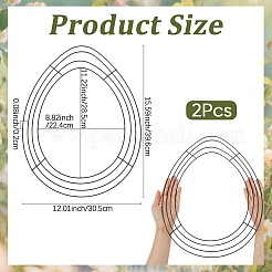 2 Stück Pflanzenstützen aus Eisen.&nbsp;DIY-SP0006-98B