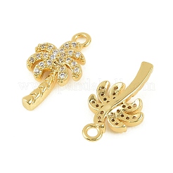 Латунные микропаве прозрачные кубические циркониевые подвески&nbsp;KK-P347-07G