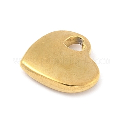 304ステンレススチールハートペンダント  16x17x4mm  穴：4x3mm&nbsp;STAS-R162-01G-02