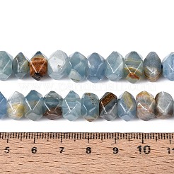 Нити из натурального голубого кальцита G-D091-A30