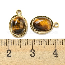 Овальные подвески из натурального тигрового глаза&nbsp;STAS-L278-126G