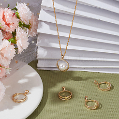 5 шт. латунные подвески-гвоздики с микропаве из прозрачного кубического циркония KK-BBC0008-79