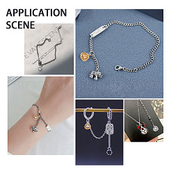 12 шт. подвески из нержавеющей стали 304 двух цветов&nbsp;STAS-UN0023-71