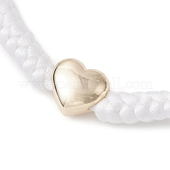 Bracelets réglables en laiton et perles tressées en nylon pour femmes et hommes&nbsp;BJEW-JB10696
