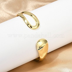 Браслеты-манжеты из нержавеющей стали 304 для женщин&nbsp;BJEW-Z097-06G