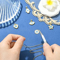 5 шт. 5 стиля латунные подвески с микропаве и кубическим цирконием&nbsp;KK-CJ0003-45