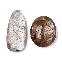 Подвески из натурального рутилированного кварца&nbsp;G-N0326-57