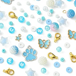 Круглые акриловые и стеклянные бусины своими руками DIY-FS0006-29B