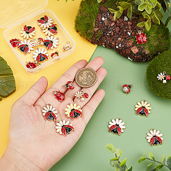 Подвески из сплава эмали 24шт 6 стиля&nbsp;ENAM-PH0002-09