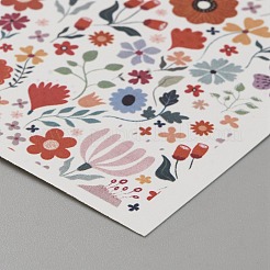 Цветочный узор керамика глинаполимерная глина бумага для переноса воды DIY-WH0568-73H