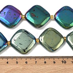 Galvanisierte natürliche Druzy Geode Kristallperlen Stränge&nbsp;G-G459-01