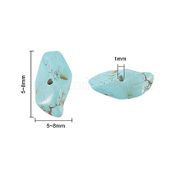 Синтетический чип бирюзовый шарик нити G-CJ0001-09