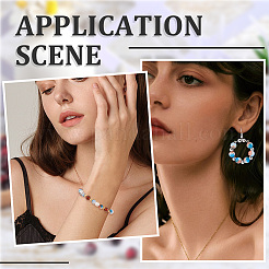 300шт прозрачные акриловые бусины с кракле&nbsp;CACR-SP0001-01B