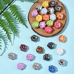 32шт акриловые бусины с УФ-покрытием PACR-FS0001-04