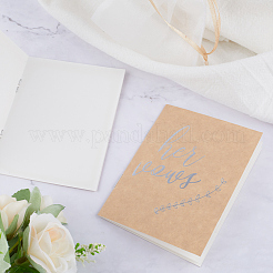 Bloc-notes de livres d'or de mariage en papier&nbsp;AJEW-WH0415-91A