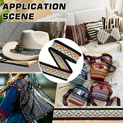 Жаккардовая лента из полиэстера&nbsp;OCOR-WH0085-77C