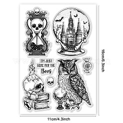 Individuelle transparente Stempel aus PVC-Kunststoff&nbsp;DIY-WH0448-0382