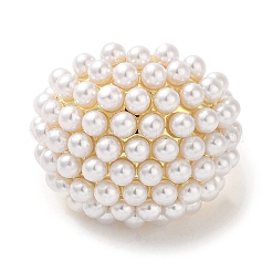 Anelli per polsini in ottone placcato cremagliera&nbsp;RJEW-H228-23G