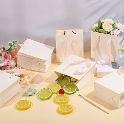 30 Stück Geschenktüte aus Papier mit rosa Schleife&nbsp;ABAG-GL0001-12
