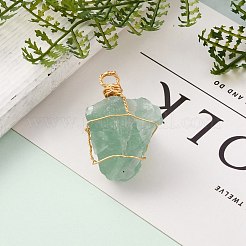 Подвески из грубого сырого природного флюорита&nbsp;PALLOY-JF00586