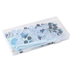 Комплекты фурнитуры для кабошонов из искусственного жемчуга DIY-FS0009-78