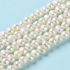 Нити из натурального культивированного пресноводного жемчуга PEAR-E018-52