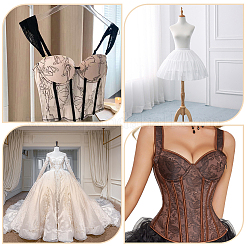 Polyester Entbeinen Nähen Brautkleid Stoff&nbsp;DIY-WH0304-704B-02