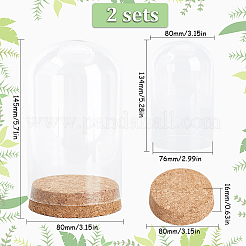 Стеклянный купол AJEW-SC0001-62