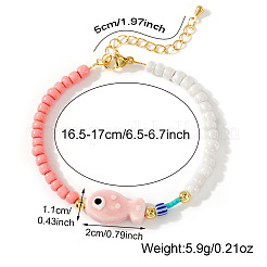 Браслеты с подвесками в виде рыбок из фарфора и стекла для женщин&nbsp;UD7779