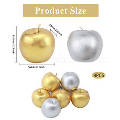 8шт 2 цвета пенопласта имитация яблока DJEW-CA0001-41