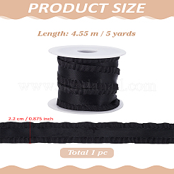 5 Yards Polyester-Plisseeband mit Rand zur Kleidungsdekoration&nbsp;DIY-LP0003-17