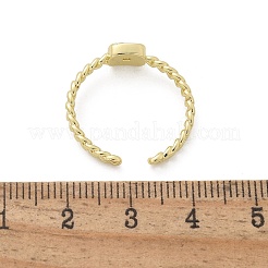 Кольца-манжеты из латуни для женщин RJEW-C126-01G