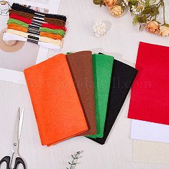 7шт. нетканый войлочный материал 7-х цветов&nbsp;DIY-CP0012-69A