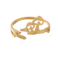 Кольца из нержавеющей стали 304 для женщин&nbsp;RJEW-S241-05G