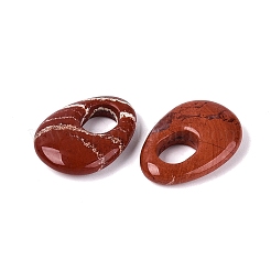 天然石レッドジャスパーペンダント  ティアドロップチャーム  24.5~25x18~18.5x5.5~6.5mm  穴：8.5~9.5x7~7.5mm&nbsp;G-N361-06C