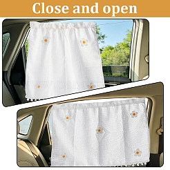 1 Stück universelle Sonnenschutzblenden für die hinteren Seitenscheiben von Autos aus Polyester&nbsp;AJEW-CN0007-87