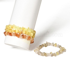 宝石ビーズストレッチブレスレット4セット  内径：2-1/8インチ（5.5cm）  4個/セット&nbsp;BJEW-JB11180