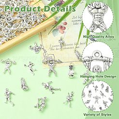 80шт 10 стиля подвески из сплава в тибетском стиле&nbsp;FIND-CJ0005-15