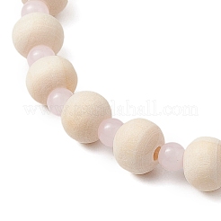 3 bracelet extensible en perles de turquoise synthétique&nbsp;BJEW-JB11128