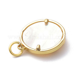 Pendenti in zirconi cubici trasparenti in micro pavè di ottone&nbsp;ZIRC-L091-084G